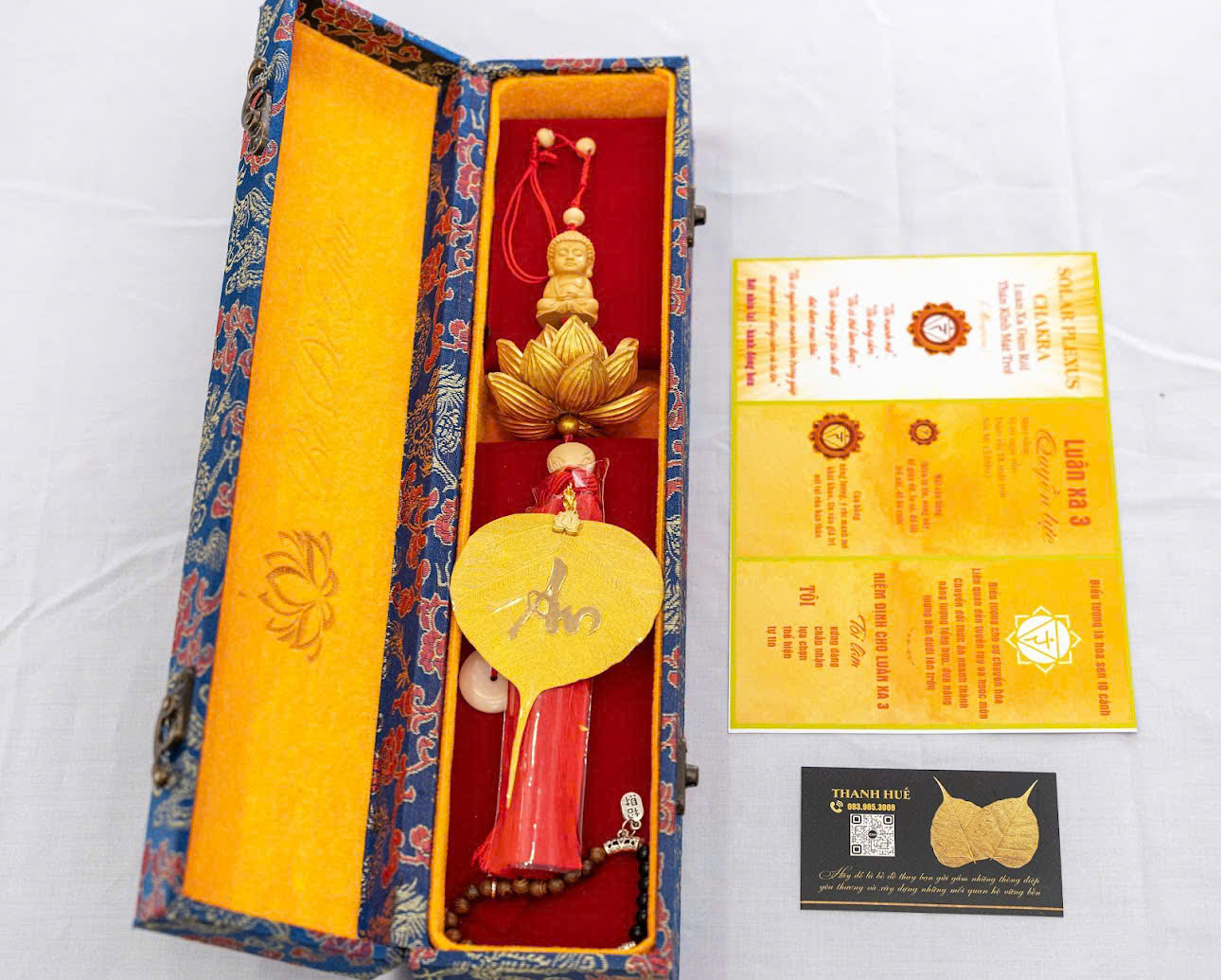 Sản phẩm Lá bồ đề nhũ vàng – Treo xe ô tô – Dòng cao cấp